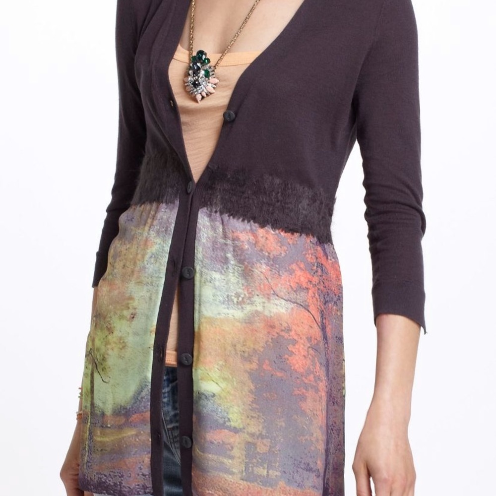 Foliage Empire Cardigan by Anthropologie